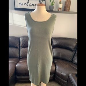 Motherhood Maternity Large bodycon dress color olive